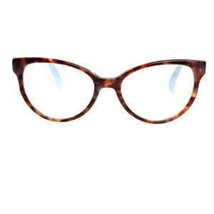 PRADA VPR 01U UEO-1O1 HAVANA BROWN EYEGLASSES 52-17-140 Italy H19139
